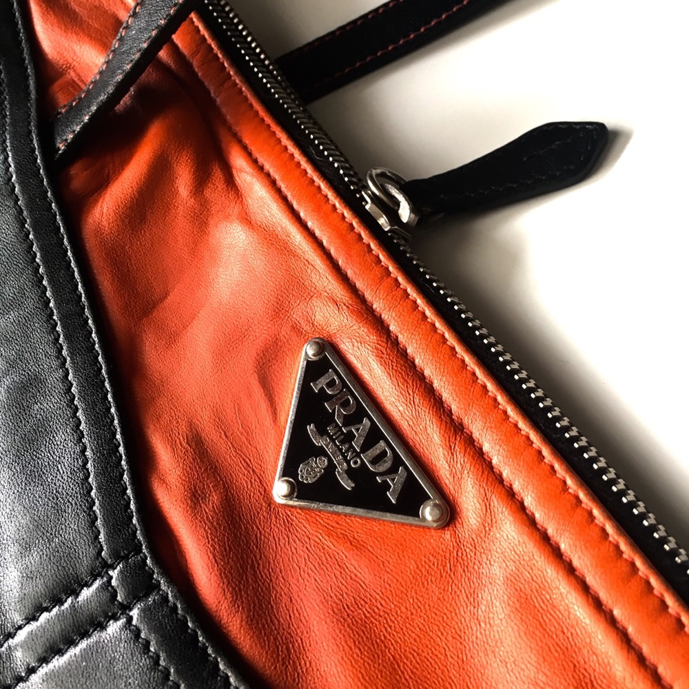 Authentic PRADA Leather Shoulder Crossbody Bag